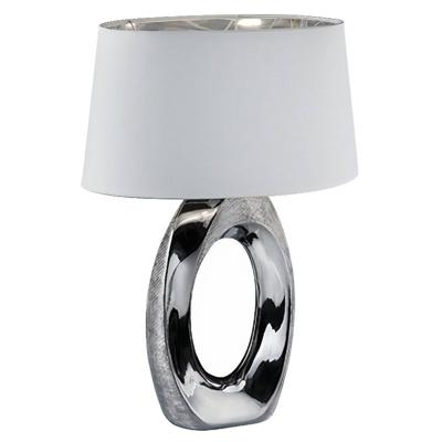 Trio TafellampTaba 52cm chroom met wit - R50521089