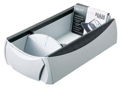 HAN HA-2000-13 Visitekaartbox VIP Inclusief Tabkaart Zwart / Grijs