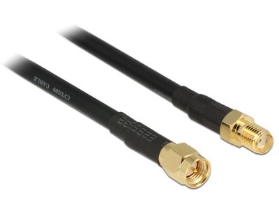 Delock 89425 Antennekabel SMA-stekker > SMA-aansluiting CFD/RF200 15 m met laag verlies