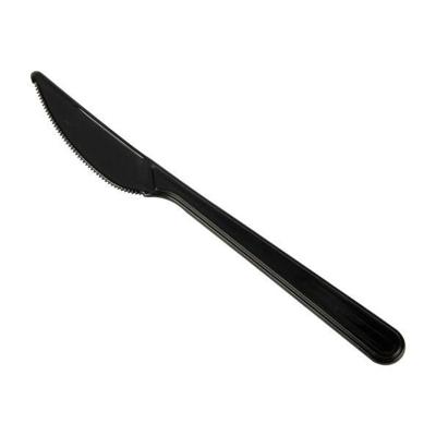 Mes Herbruikbaar Zwart PP 185 mm (50 stuks)