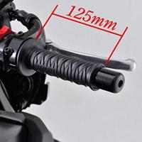 DAYTONA handvat "katana" rubber grip katan sw/gr 125 open - thumbnail