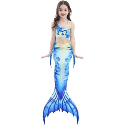 3 stuks / Sets kinderen zwemmen zeemeermin staarten Bikini Cosplay zeemeermin badmode grootte: 150