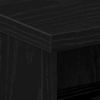 Nachtkastje 2 pcs Zwart eiken 40 x 40 x 50 cm Bewerkt hout - thumbnail