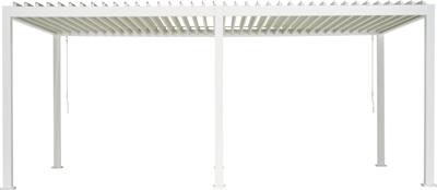 Patio Cover vierkant XL Rota Gazebo 360x720 h250 cm Matt white overkapping pergola Suns - Suns Patio Cover vierkant XL Rota Gazebo 360x720 h250 cm Matt white overkapping pergola Suns - Suns