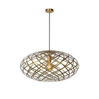 Lucide WOLFRAM - Hanglamp - Ø 65 cm - 1xE27 - Mat Goud / Messing - thumbnail