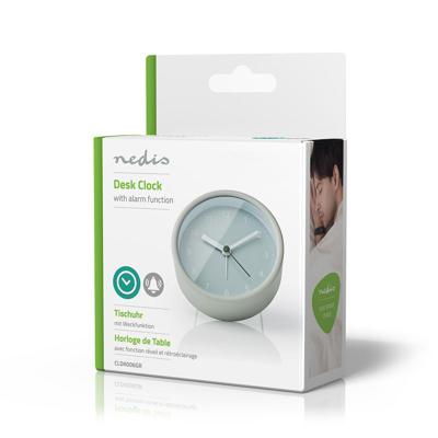 Nedis CLDK006GR Analoge Bureauklok Met Wekker Groen - thumbnail
