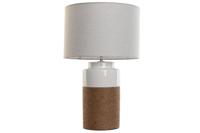 Bureaulamp Home ESPRIT Wit Linnen Keramisch 38 X 38 X 61,5 cm - thumbnail