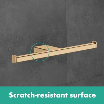 Hansgrohe Dubbele Toiletrolhouder AddStoris Geborsteld Zwart Chroom