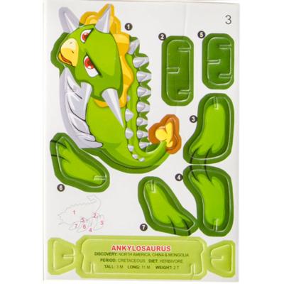LG-Imports 3D puzzel ankylosaurus 7 stukjes