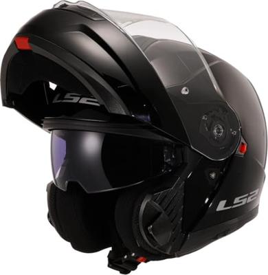 LS2 opklapbare helm "ff908 strobe ii solid" helmet ff908 strob.ii solid l black