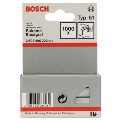 Bosch Accessoires Niet met platte draad type 51 10 x 1 x 14 mm 1000st - 2609200203