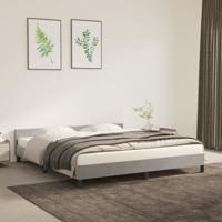 Bedframe zonder matras 180x200 cm fluweel lichtgrijs - thumbnail