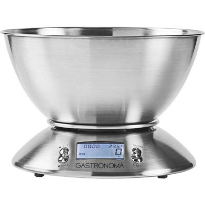 Gastronoma 18310021 Digitale keukenweegschaal Digitaal Digitaal, Met schaalverdeling Weegbereik (max.)=5 kg Zilver 215 x 215 x 314