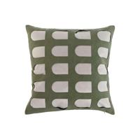 Kussen Home ESPRIT Wit Groen 45 x 10 x 45 cm - thumbnail