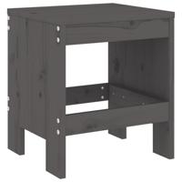 3-delige Bistroset massief grenenhout grijs - thumbnail