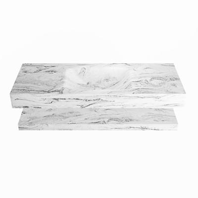 MONDIAZ ALAN-DLUX 120cm planchet Glace. Vrijhangende wastafel CLOUD midden zonder kraangat, kleur Glace. MONDIAZ ALAN-DLUX 120cm planchet Glace. Vrijhangende wastafel CLOUD midden zonder kraangat, kleur Glace.