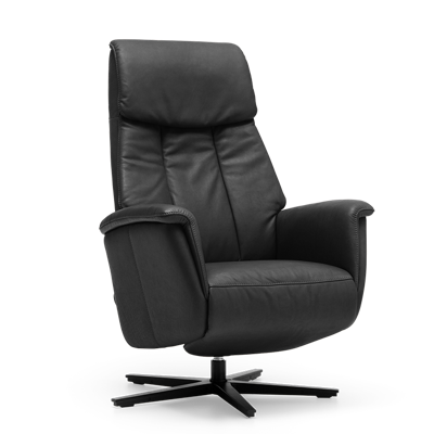 Relaxstoel S-100 Zwart Leer