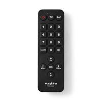Nedis TVRC21SNBK Universele Afstandsbediening Grote Knoppen Voorgeprogrammeerd Bedient 2 Apparaten - thumbnail