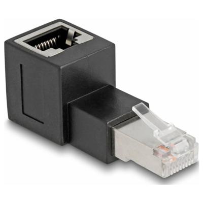 Delock Netwerk Adapter CAT 6A [1x RJ45-stekker - 1x RJ45-bus] Zwart