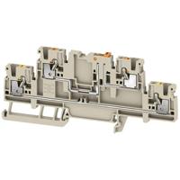 Weidmüller 2744130000 Meetscheidingsklem Push-In-klem, Steekaansluiting Donkerbeige 50 stuk(s) - thumbnail