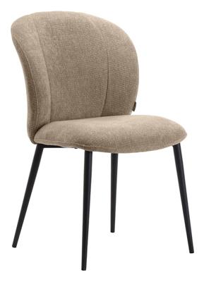 LABEL51 Eetkamerstoel 'Vino' Elite stof, kleur Clay