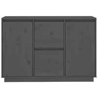 Dressoir 111x34x75 cm massief grenenhout grijs - thumbnail