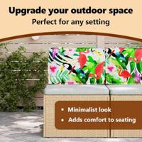 VidaXL Kussen bloemen multikleur 50 x 40 x 12 cm oxford stof - thumbnail