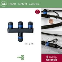 Paulmann 93929 93929 Verlichtingssysteem Plug&Shine 3-voudige verdeler Zwart - thumbnail