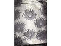 Cadeaupapier zilver metallic bloem Kangaro 3 rollen - thumbnail