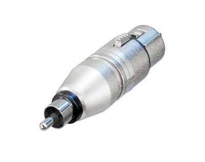 Neutrik NA2FPMM XLR female naar RCA male adapter