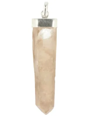 Edelsteen Hanger Lithium Zilver