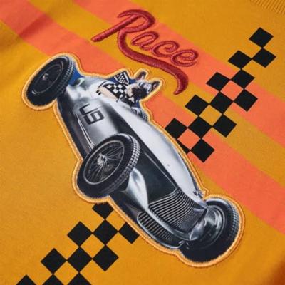 Kindershirt met lange mouwen 128 okerkleurig