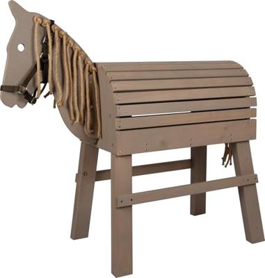 Small Foot - houten paard grijs