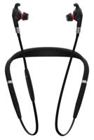 Jabra Evolve 75e MS Wireless Earbuds – Microsoft Certified Earphones With Long-Lasting Battery Life – Vibrating Neckband and Busylight – Black - thumbnail