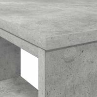 Bureau met plank met opslag Grijs 90 x 50 x 75 cm Bewerkt hout - thumbnail