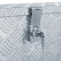 Aluminium kist 80,5x22x22 cm zilverkleurig - thumbnail