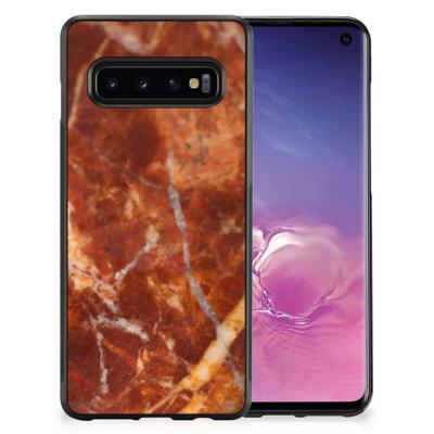 Samsung Galaxy S10 Gripcase Marmer Bruin Samsung Galaxy S10 Gripcase Marmer Bruin