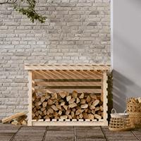 Haardhoutrek 108x73x79 cm massief grenenhout - thumbnail