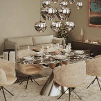 Kare Bank 2-zits Victor Beige 178cm - thumbnail