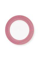 Pip Studio Royal Stripes Dinerbord Donkerroze 26.5cm - thumbnail