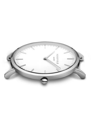 Rosefield the Bowery 38mm White Black Silver BWBLS-B2 Rosefield the Bowery 38mm White Black Silver BWBLS-B2