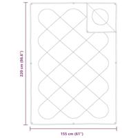 Dekbed met Kussen met kussen 2 pcs Wit 155 x 220 cm Microfibre - thumbnail