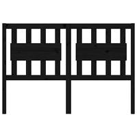 Hoofdbord 145,5x4x100 cm massief grenenhout zwart - thumbnail