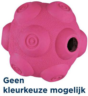 TRIXIE SNACKBAL NATUURRUBBER ASSORTI 9X9X9 CM 3 ST