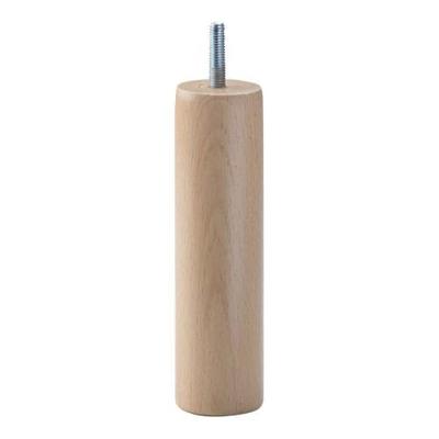 Meubelpoot rond Ø 6,5 cm en hoogte 23 cm van massief hout (M8)