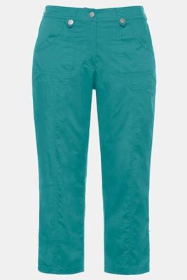 Ulla Popken 7/8 cargobroek, deels elastische band - Grote Maten