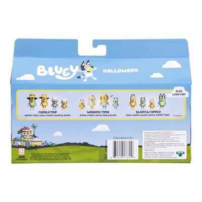Figurenboxset - BLUEY - Kostuums - 4 beweegbare figuren - Accessoires inbegrepen