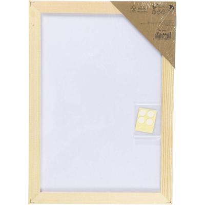 Creativ Company Canvas paneel met lijst, a4, afm 21x29,7 cm, 280 gr, wit, 1 stuk