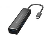 Conceptronic DONN08B interface hub USB 3.2 Gen 1 (3.1 Gen 1) Type-C 5000 Mbit/s Zwart - thumbnail