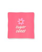 HEMA Tegel 10x10cm keramiek bloem &apos;sugar sweet&apos; roze - thumbnail